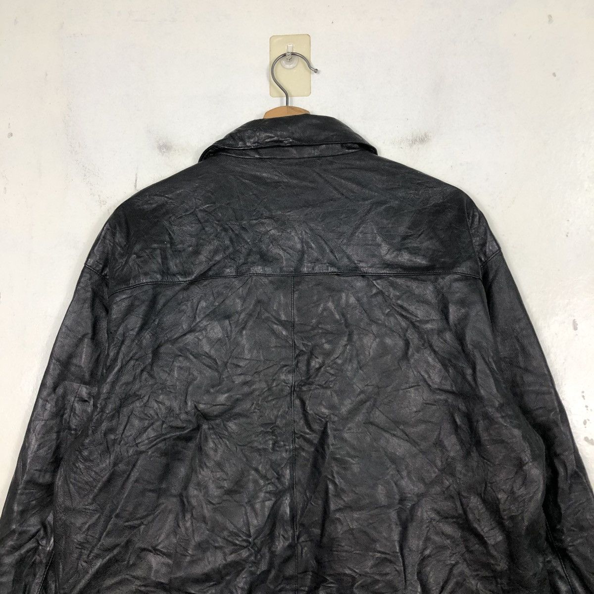 Japanese Brand 📌Vintage Biker Leather Jacket Suburban Issey Miyake Size US L / EU 52-54 / 3 - 11 Thumbnail