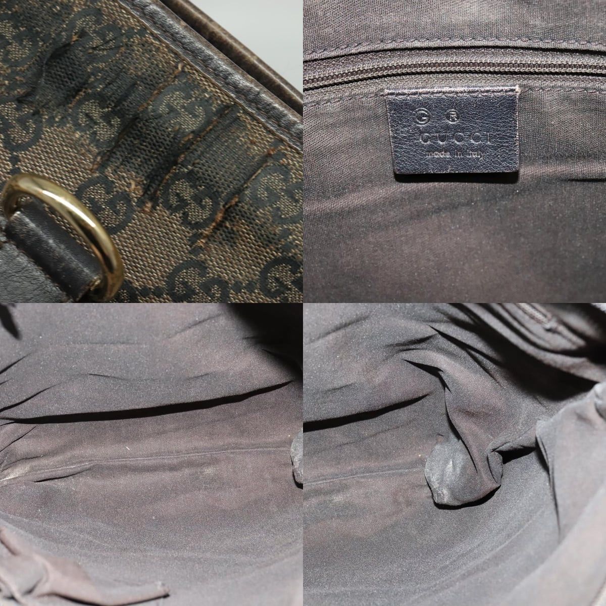 Gucci GUCCI GG Canvas Abbey Shoulder Bag Outlet Brown Gold Size ONE SIZE - 11 Thumbnail