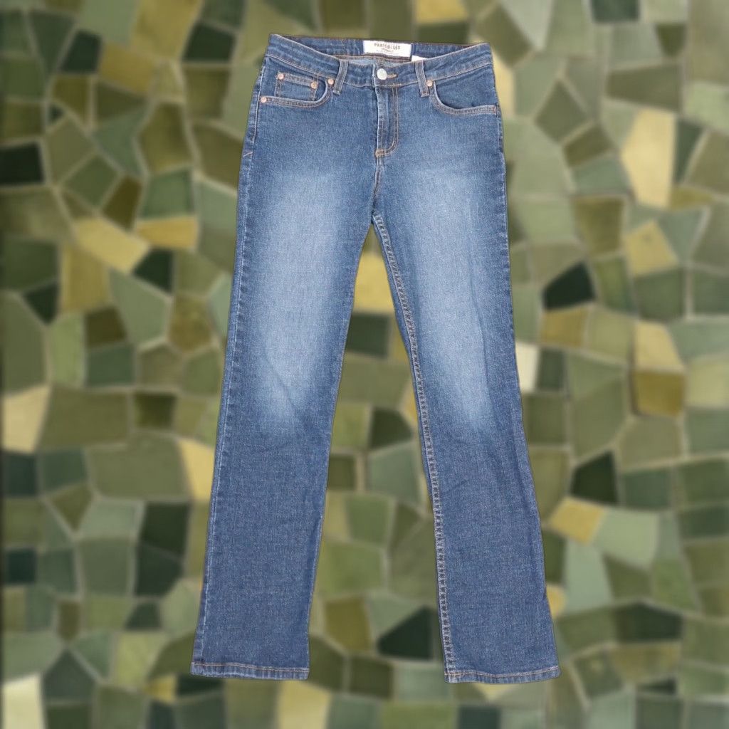 Vintage VINTAGE Paris Blues 90s Bootcut Jeans Women Juniors Size 7 Blue Denim Cotton Dark Wash Medium Rise 27" Inseam Size 28" / US 6 / IT 42 - 1 Thumbnail