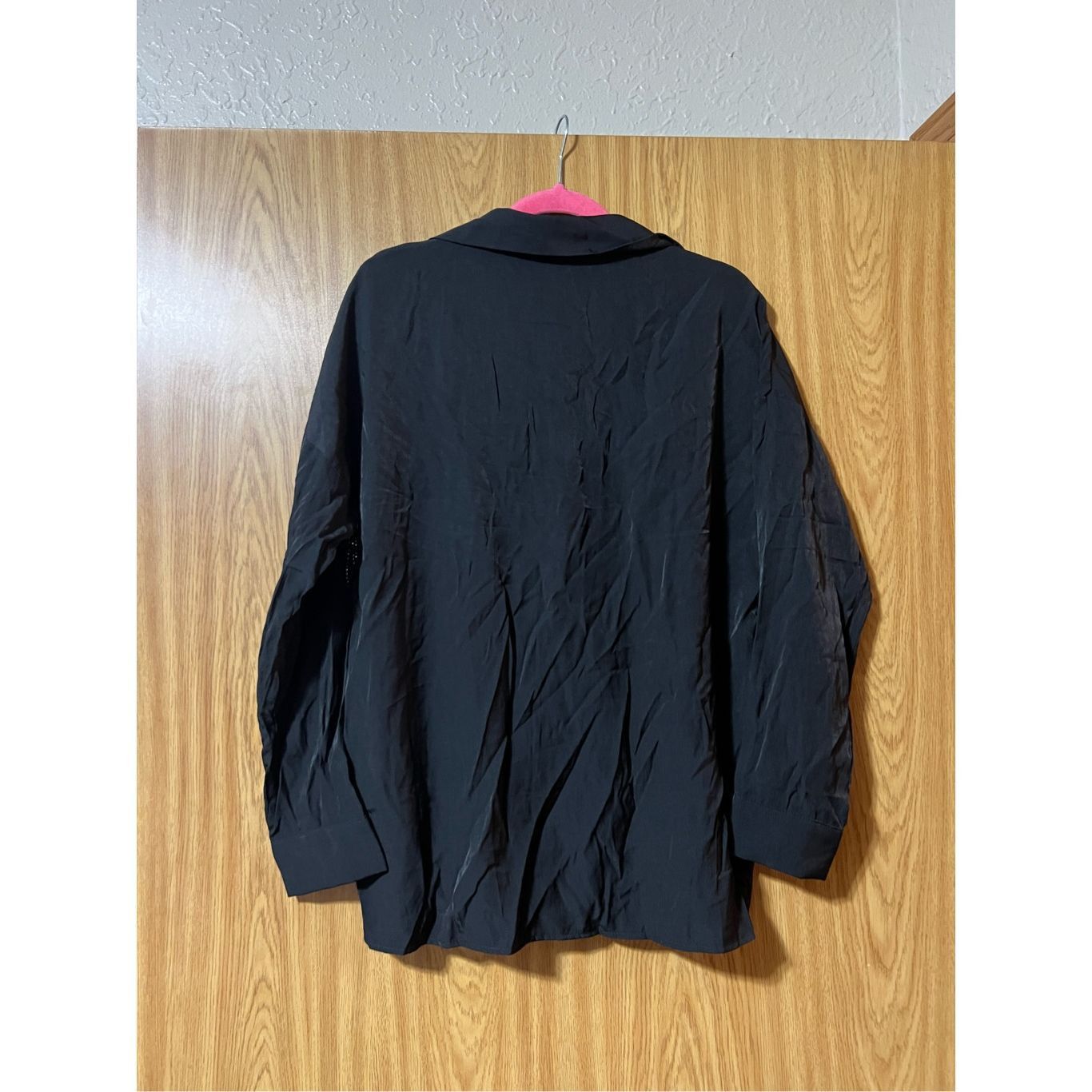 Other Woman’s Black Button Up Top With Rhinestone Fringe Woman’s S Size L / US 10 / IT 46 - 8 Thumbnail