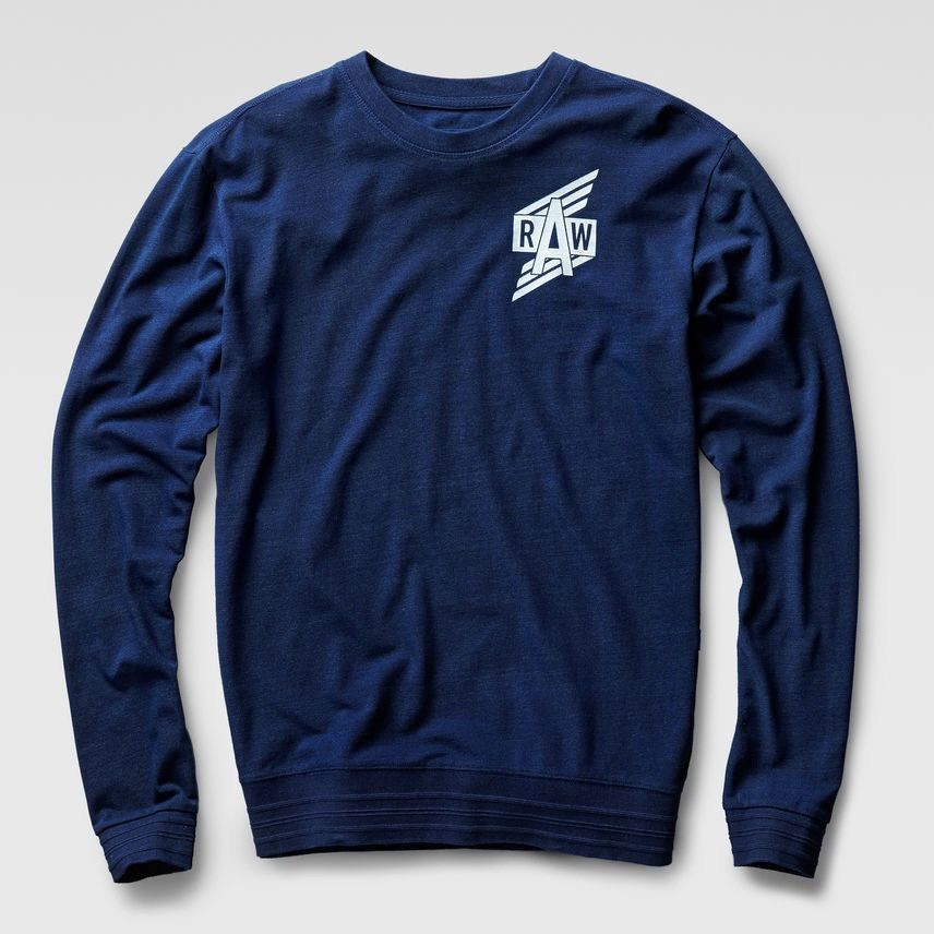 G-Star ⚙️G-Star Raw logo Sweatshirt longsleeve pullover Size US L / EU 52-54 / 3 - 1 Thumbnail