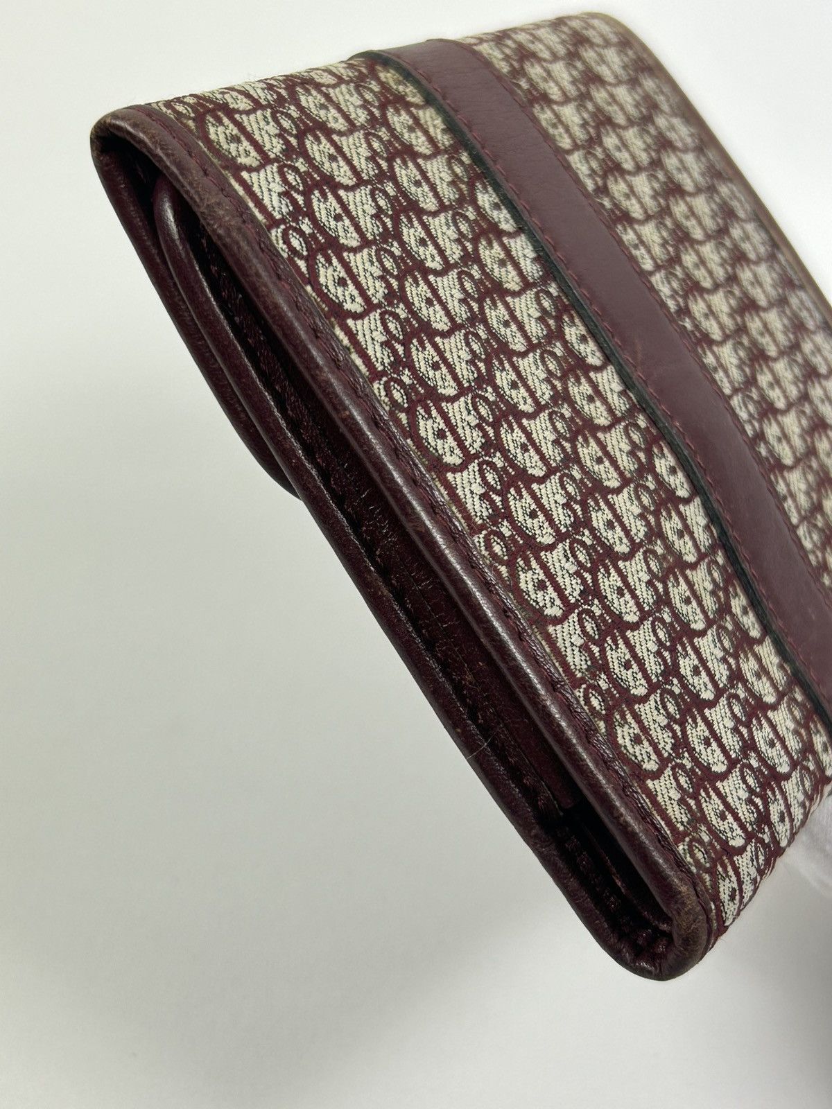 Dior Dior Red Trotter Monogram Trifold Wallet Size ONE SIZE - 7 Thumbnail