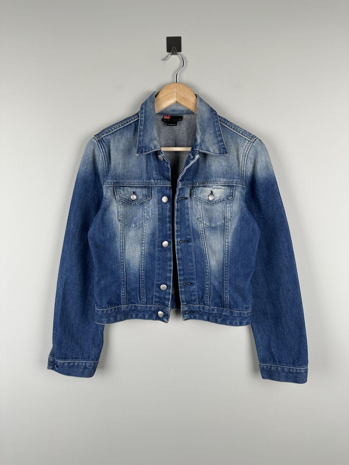 Diesel Vintage Y2k Diesel Denim Jacket Womens Size M / US 6-8 / IT 42-44 - 3 Thumbnail