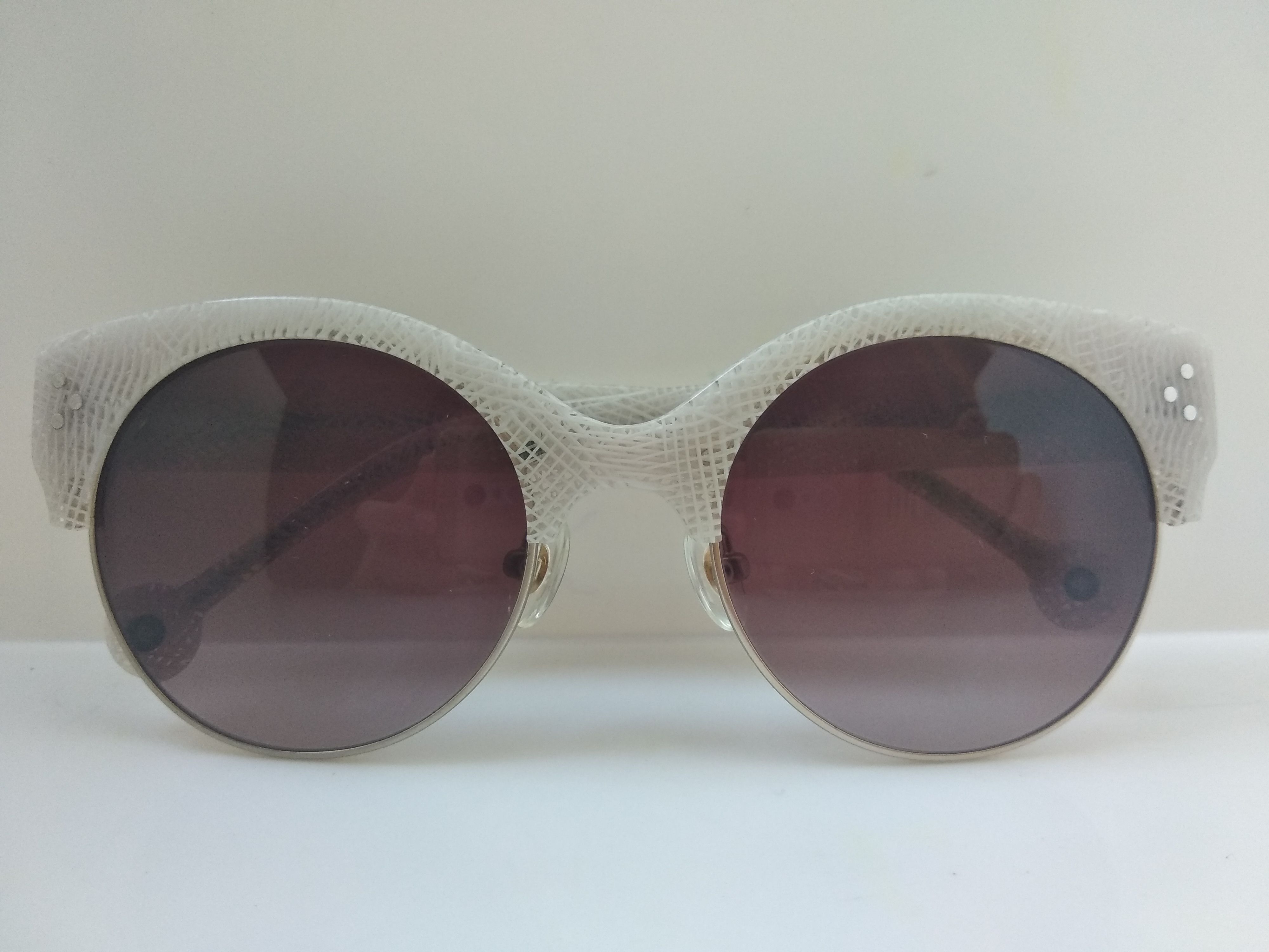 Other Ett:twa Jetlene White Gold Malcolm Cateye Sunglasses Size ONE SIZE - 7 Thumbnail