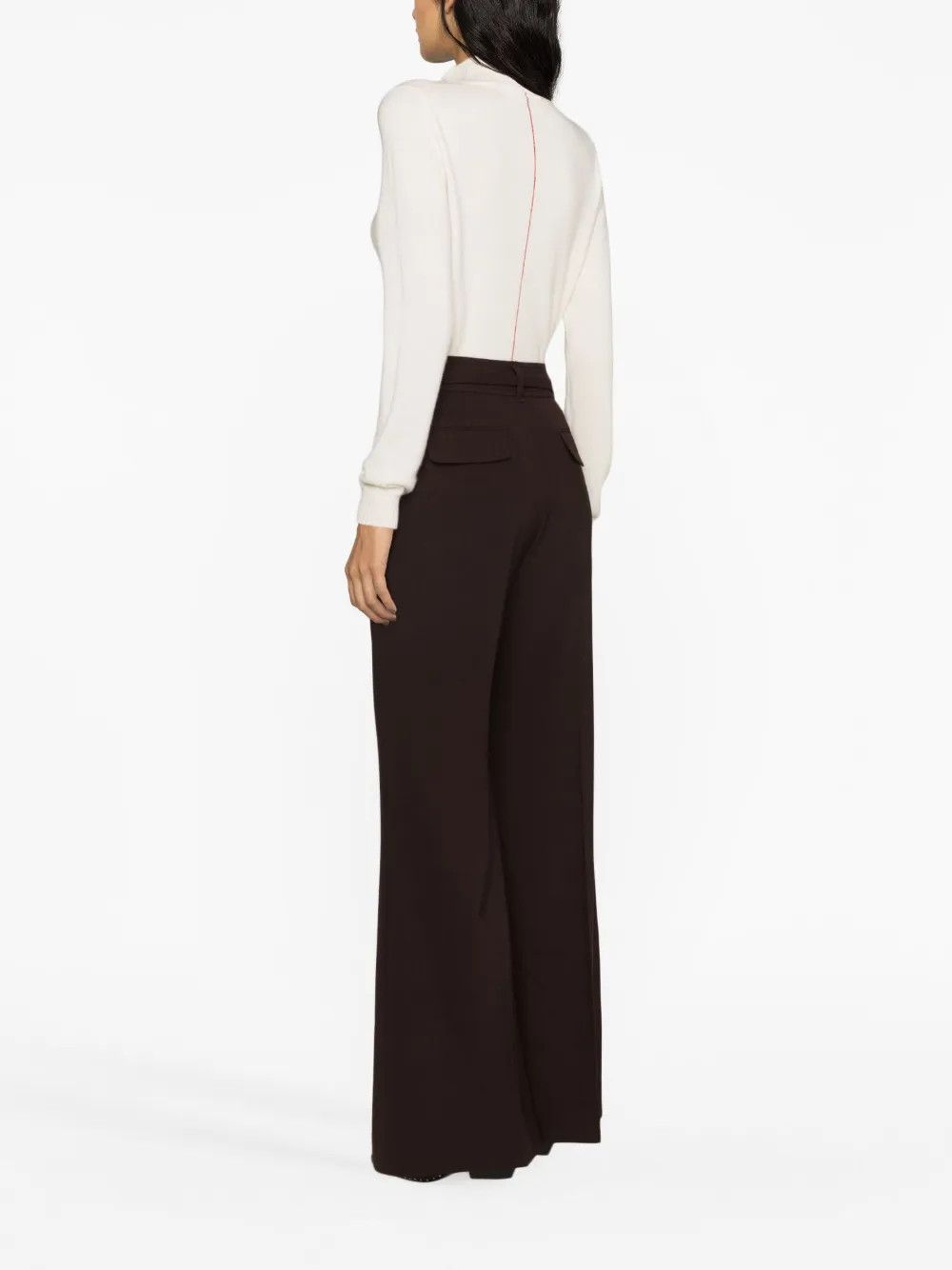 Zimmermann oc11z0225 Luminosity Tailored Trouser in Dark Brown Size 26" / US 2 / IT 38 - 4 Thumbnail