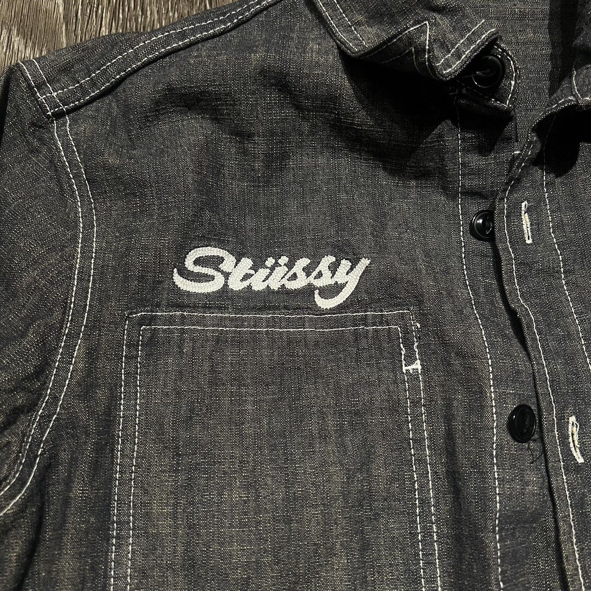 Stussy × Vintage Stüssy Chainstitched Denim Shirt Size US M / EU 48-50 / 2 - 4 Thumbnail
