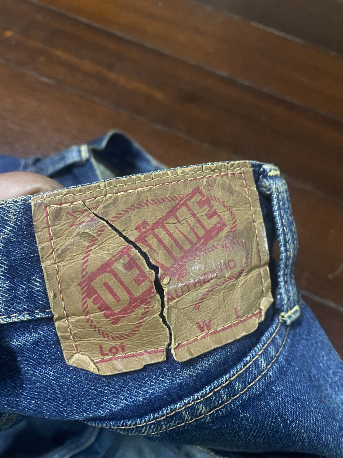 Denime Vintage Denime Japan Distressed Selvedge rework mud wash Size US 30 / EU 46 - 21 Thumbnail