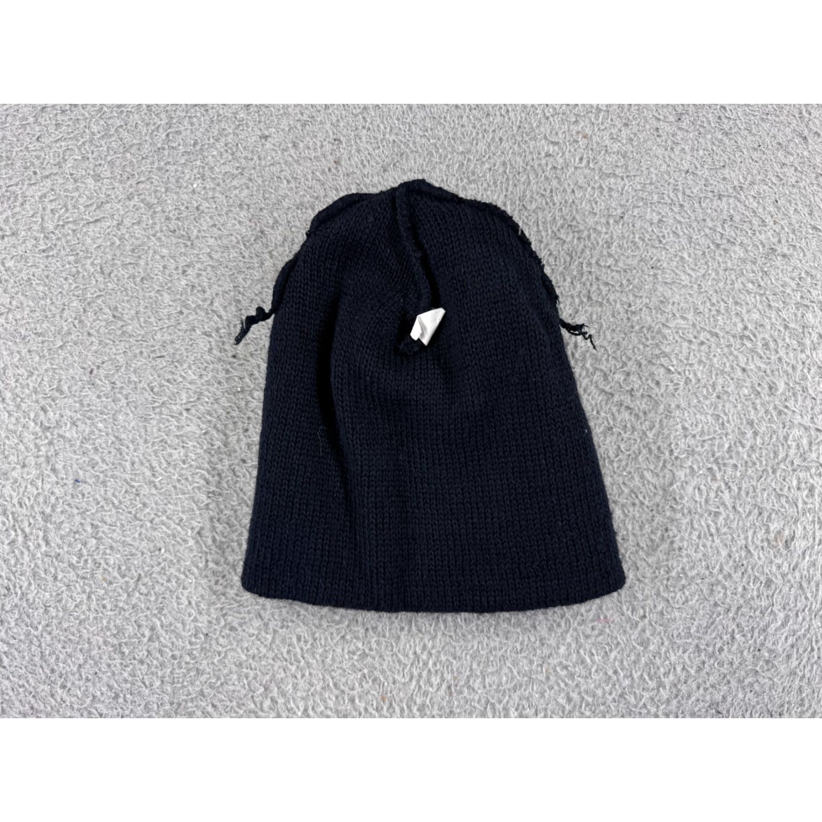 Vintage VINTAGE Beanie Hat Adult One Size Black Knit Acrylic Striped Ski Winter Hat Mens Size ONE SIZE - 4 Thumbnail