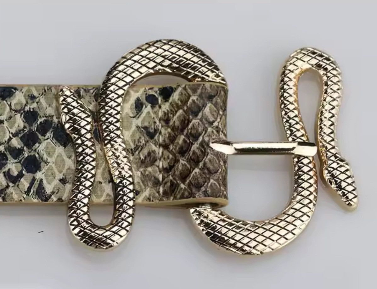 Japanese Brand 120 CM Snake Buckle belt Size ONE SIZE - 2 Thumbnail