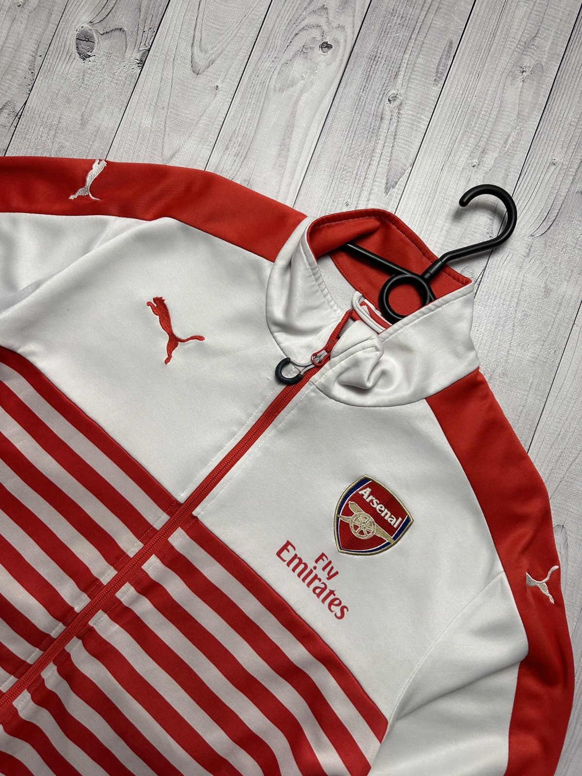 Puma Vintage puma Arsenal track jacket size L striped Size US L / EU 52-54 / 3 - 3 Thumbnail