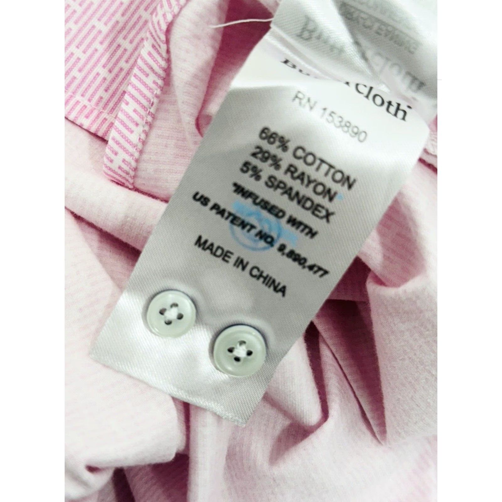 Buttero Buttercloth Shirt 2XL Pink Geometric Stripes Cotton Button-Up Long Sleeve Mens Size US XXL / EU 58 / 5 - 6 Thumbnail