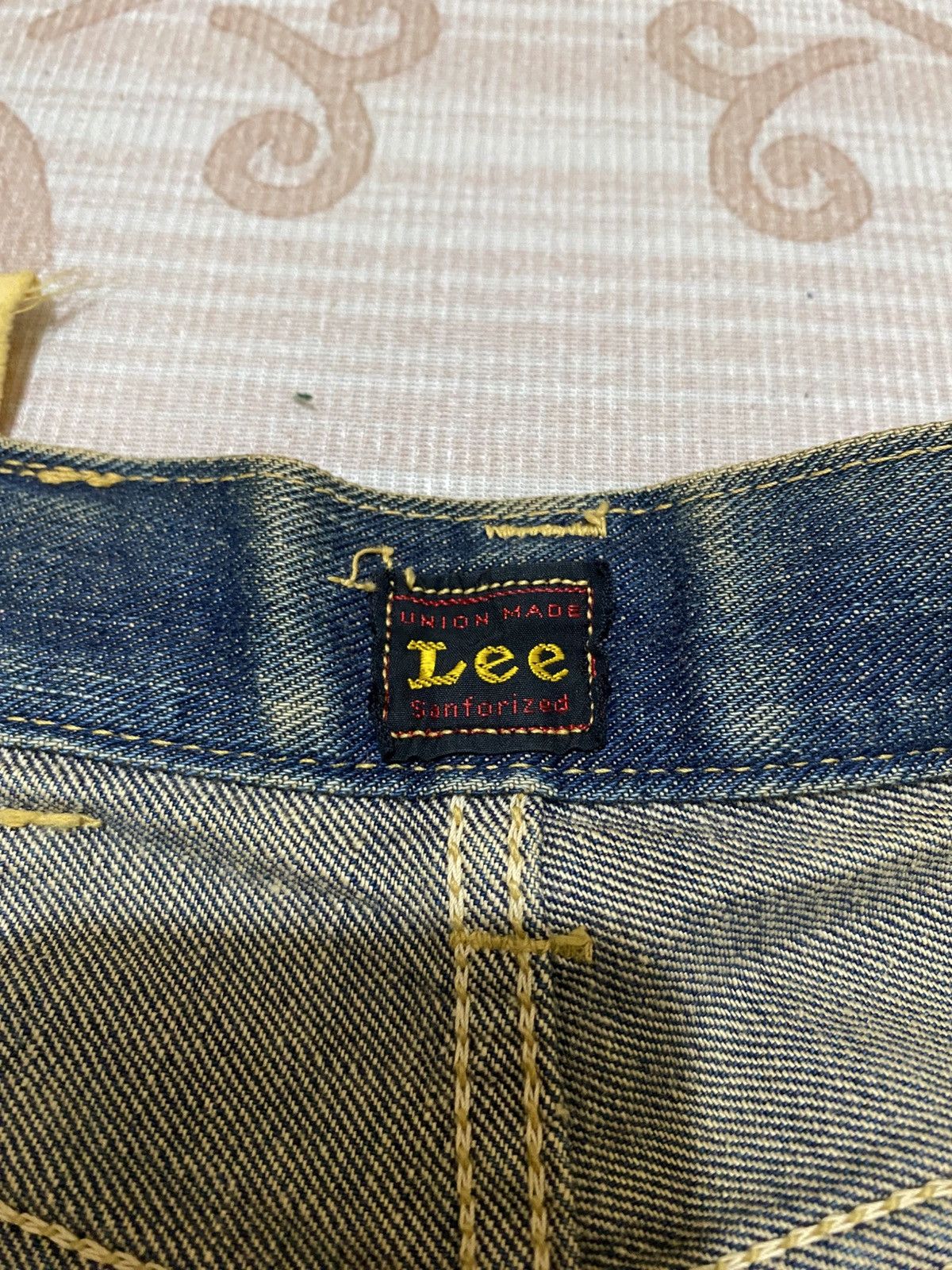 Lee 40s Repro Lee Cowboy Distressed Selvedge Denim Size US 29 - 11 Thumbnail