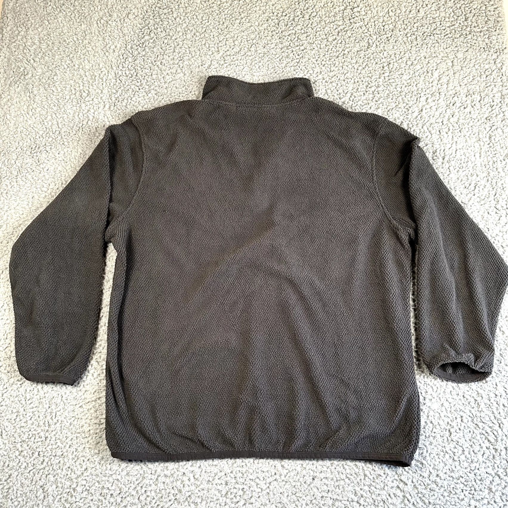 Vintage DRI DUCK Jacket Men XL Gray Sherpa Fleece Pullover Lightweight Snap Button Size US XL / EU 56 / 4 - 7 Thumbnail