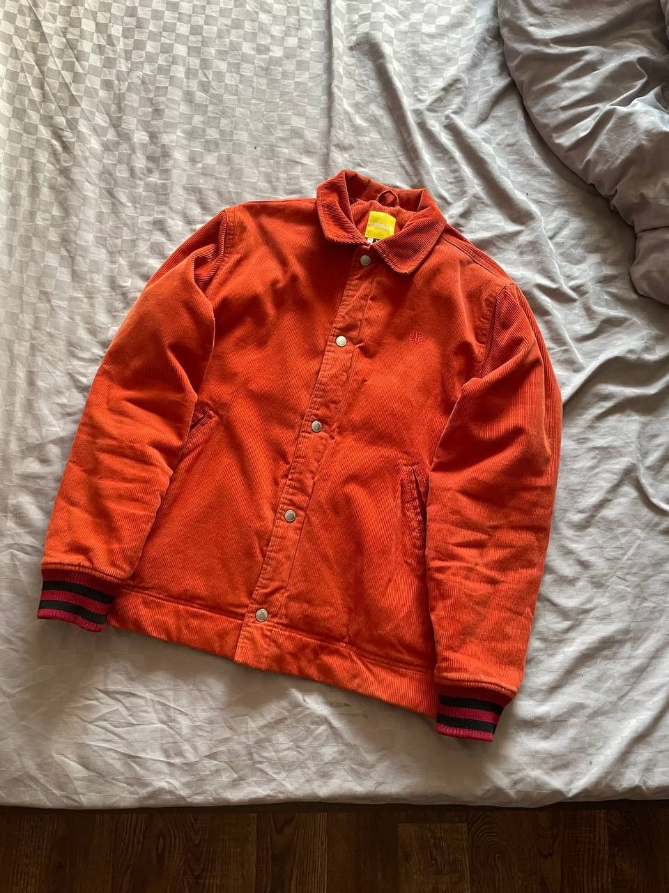 Other Vintage Velvet Bomber Jacket Baggy Retro Orange Size US S / EU 44-46 / 1 - 1 Thumbnail