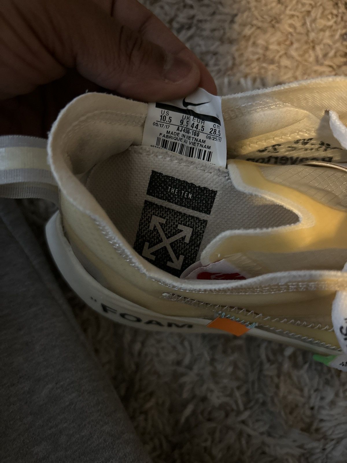 Nike × Off-White The 10 off white Nike zoom fly Size US 10.5 / EU 43-44 - 6 Thumbnail