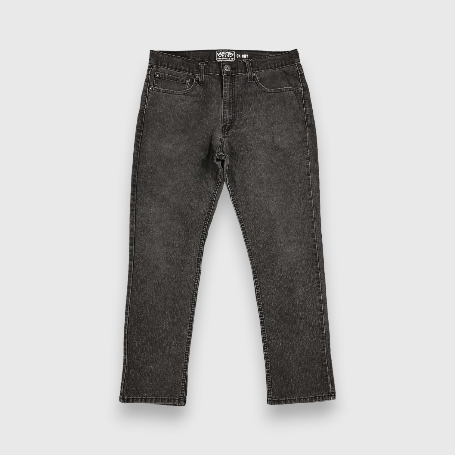 Levi's Faded Black Vintage Levis Jeans Skinny Denim-J1075 Size US 34 / EU 50 - 1 Thumbnail