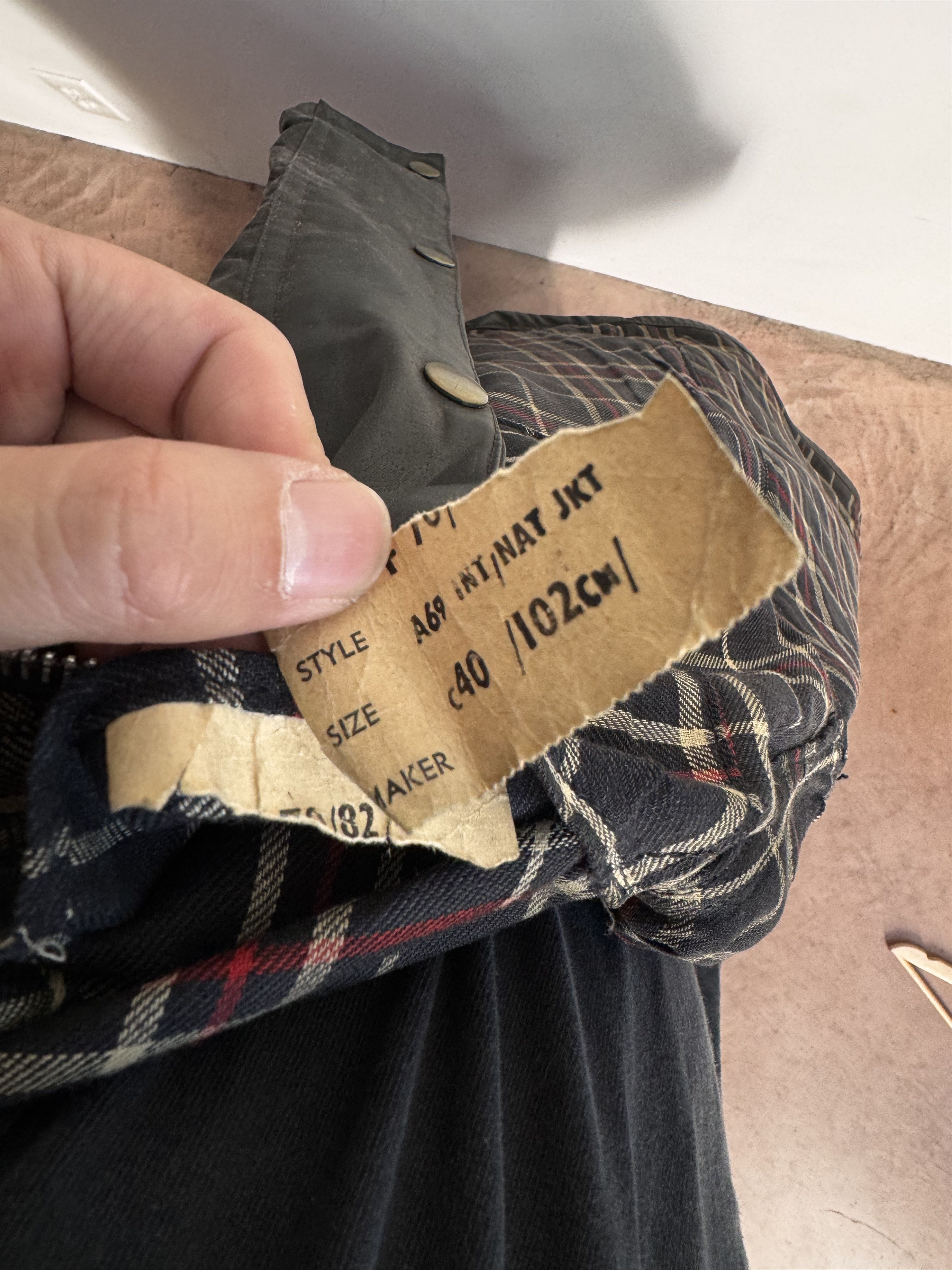 Barbour 1970 Barbour A69 Waxed Jacket Size 40 Size US M / EU 48-50 / 2 - 6 Thumbnail