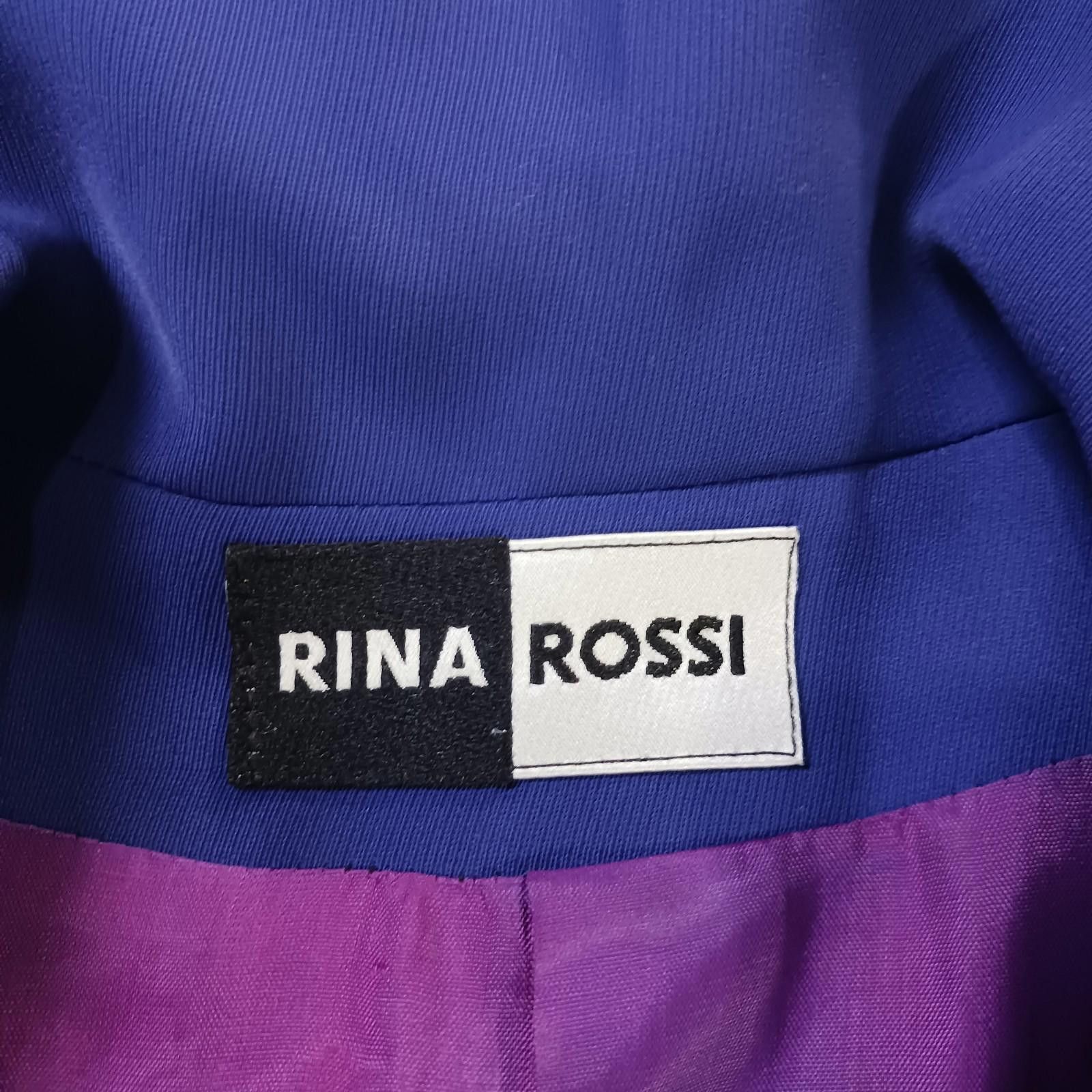 Designer Rina Rossi Women's Purple Blue Dress Casual Blazer Coat Sz 4 Size S / US 4 / IT 40 - 3 Thumbnail