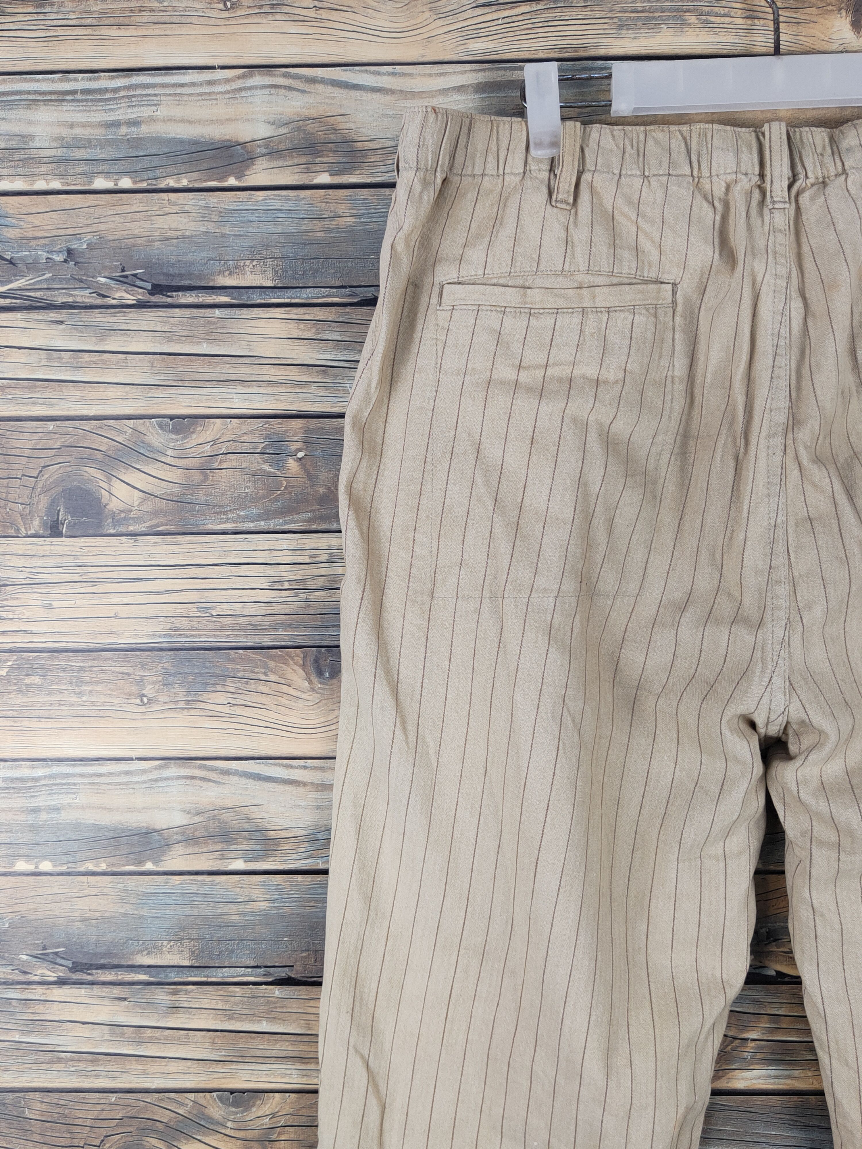 Japanese Brand × Vintage Thunder Storm Light Brown stripe vintage Casual Pants #W1419 Size US 37 - 9 Thumbnail