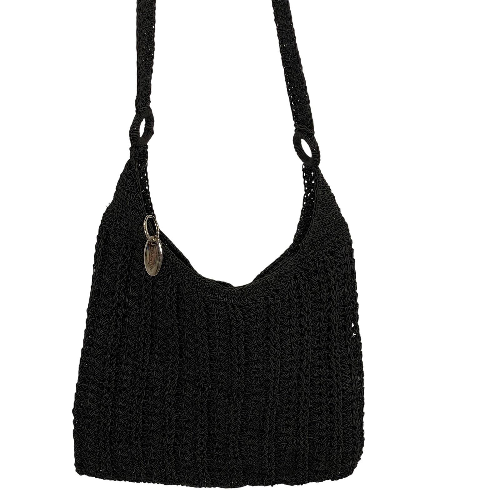 Liz Claiborne Liz Claiborne Black Crochet Purse tote Size ONE SIZE - 1 Thumbnail