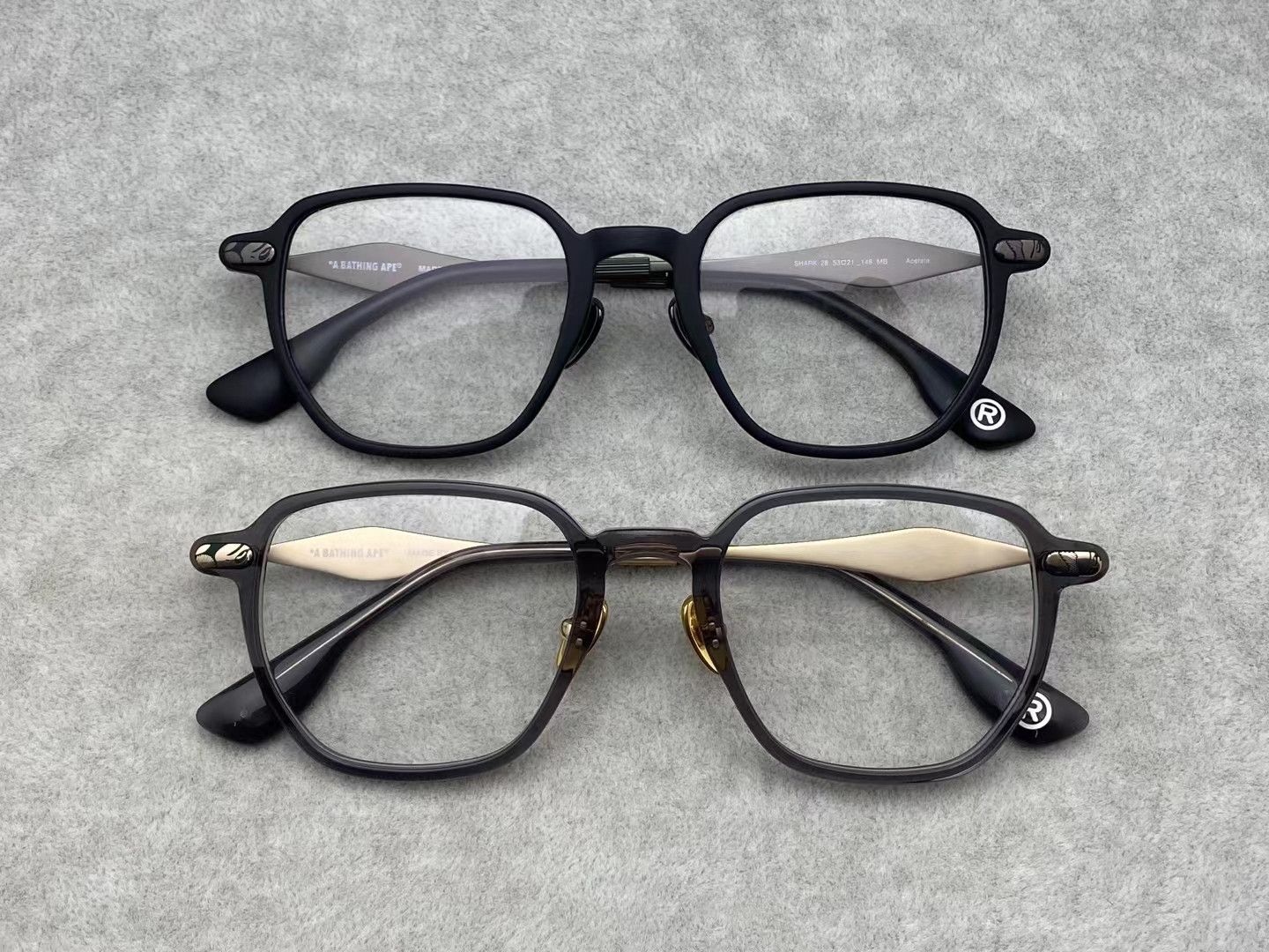 image of Bathing Ape Eyewear Spectacles in Black, Men's