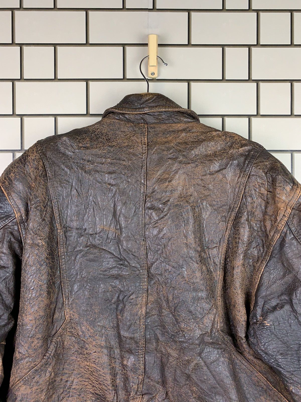 Vintage Vintage 90s Robo Leather Bomber Jacket Size US M / EU 48-50 / 2 - 12 Thumbnail