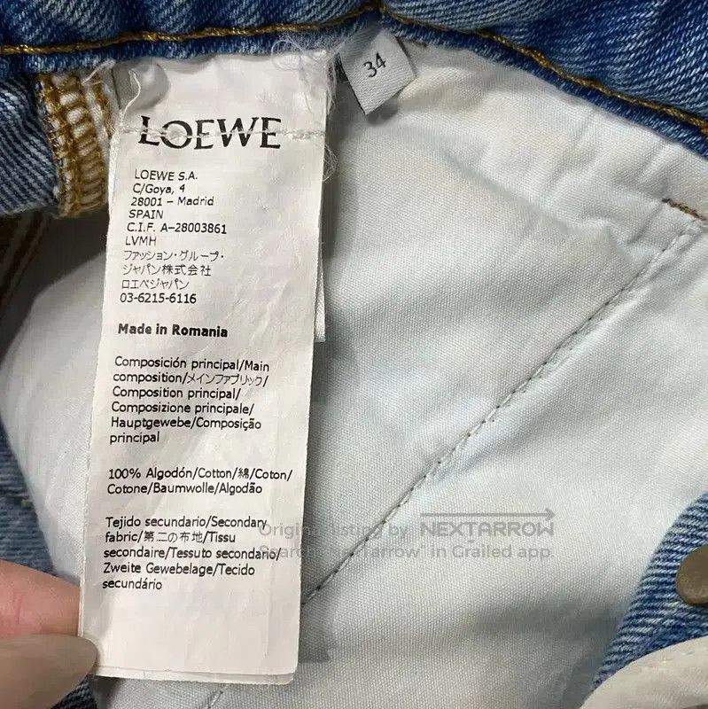 Loewe Loewe Blue Denim Pants for Women . Size 28" / US 6 / IT 42 - 8 Thumbnail