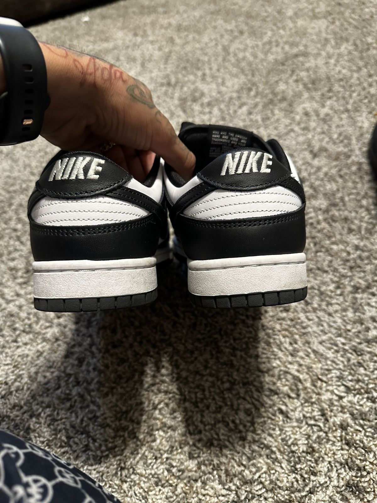 Nike dunk panda black and white Size US 10 / EU 43 - 2 Thumbnail