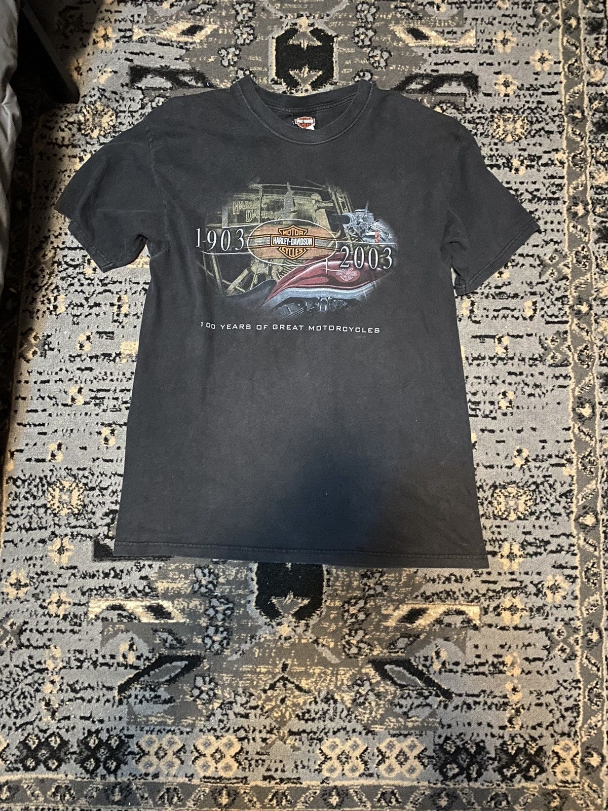 Harley Davidson × Vintage HD 100 Year Anniversary Tee Size US L / EU 52-54 / 3 - 1 Thumbnail