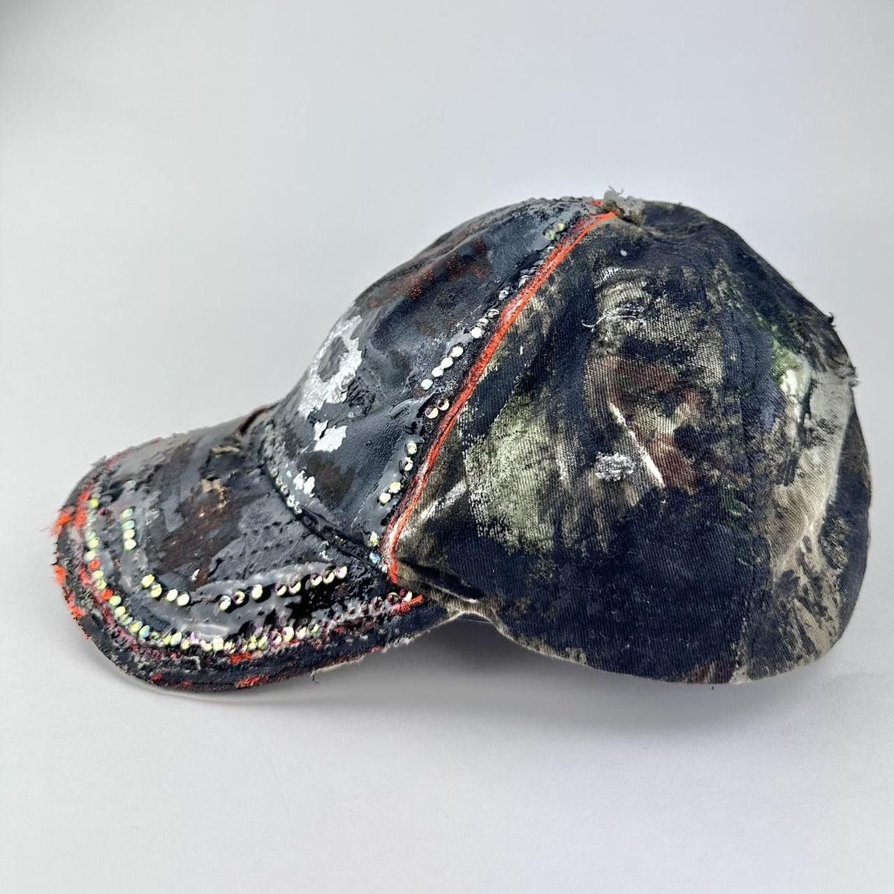 Other ASTROBOI* Trippy Brown Leather RealTree Rhinestone Hat Size ONE SIZE - 5 Thumbnail
