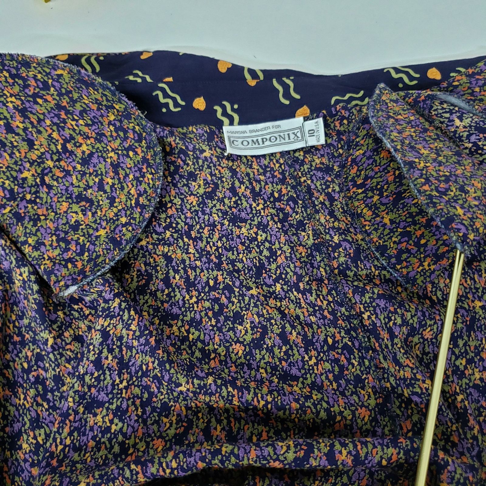 Vintage Vintage 90's Marsha Brander for COMPONIX Abstract Top 10 Size M / US 6-8 / IT 42-44 - 11 Thumbnail