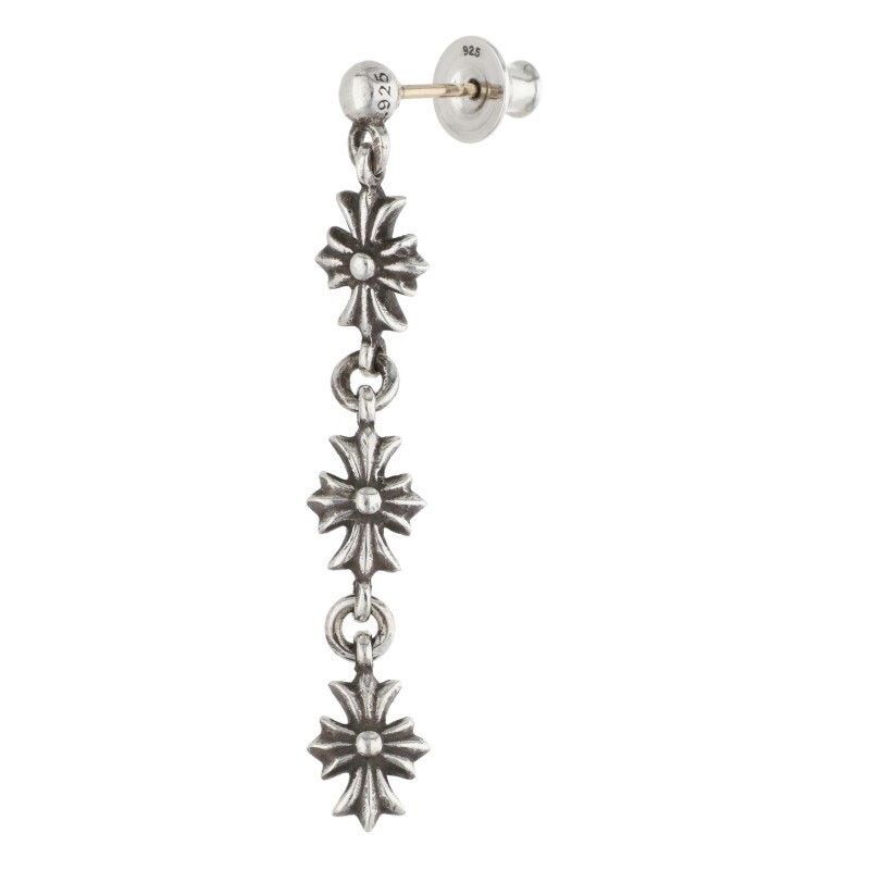 Chrome Hearts Chrome Hearts Tiny ECH Plus 3 Drop Earring Size ONE SIZE - 1 Thumbnail
