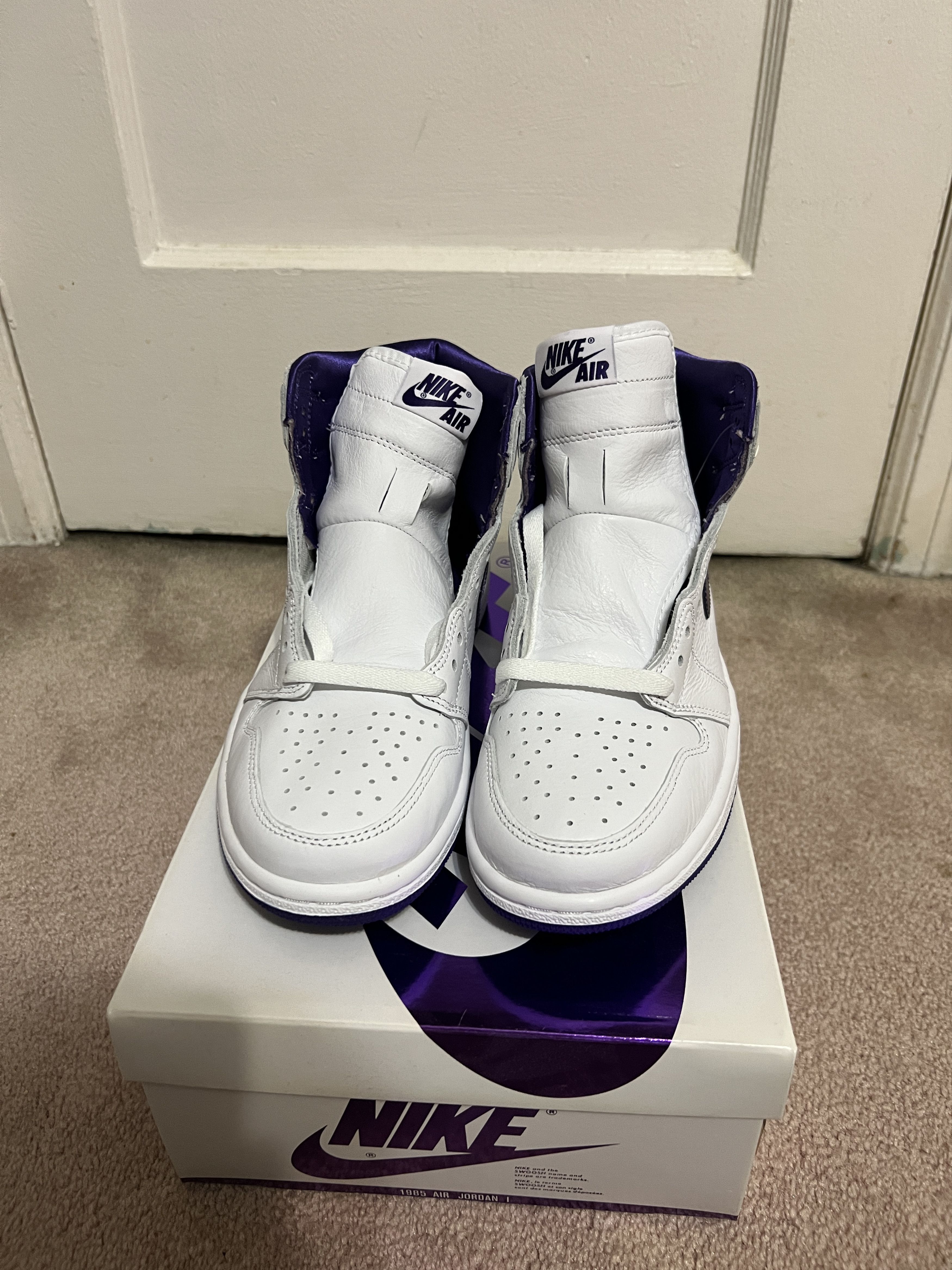 Jordan Brand Air Jordan 1 High OG Court Purple 2021 sz 5.5M sz 7W Size US 5.5 / EU 38 - 2 Thumbnail