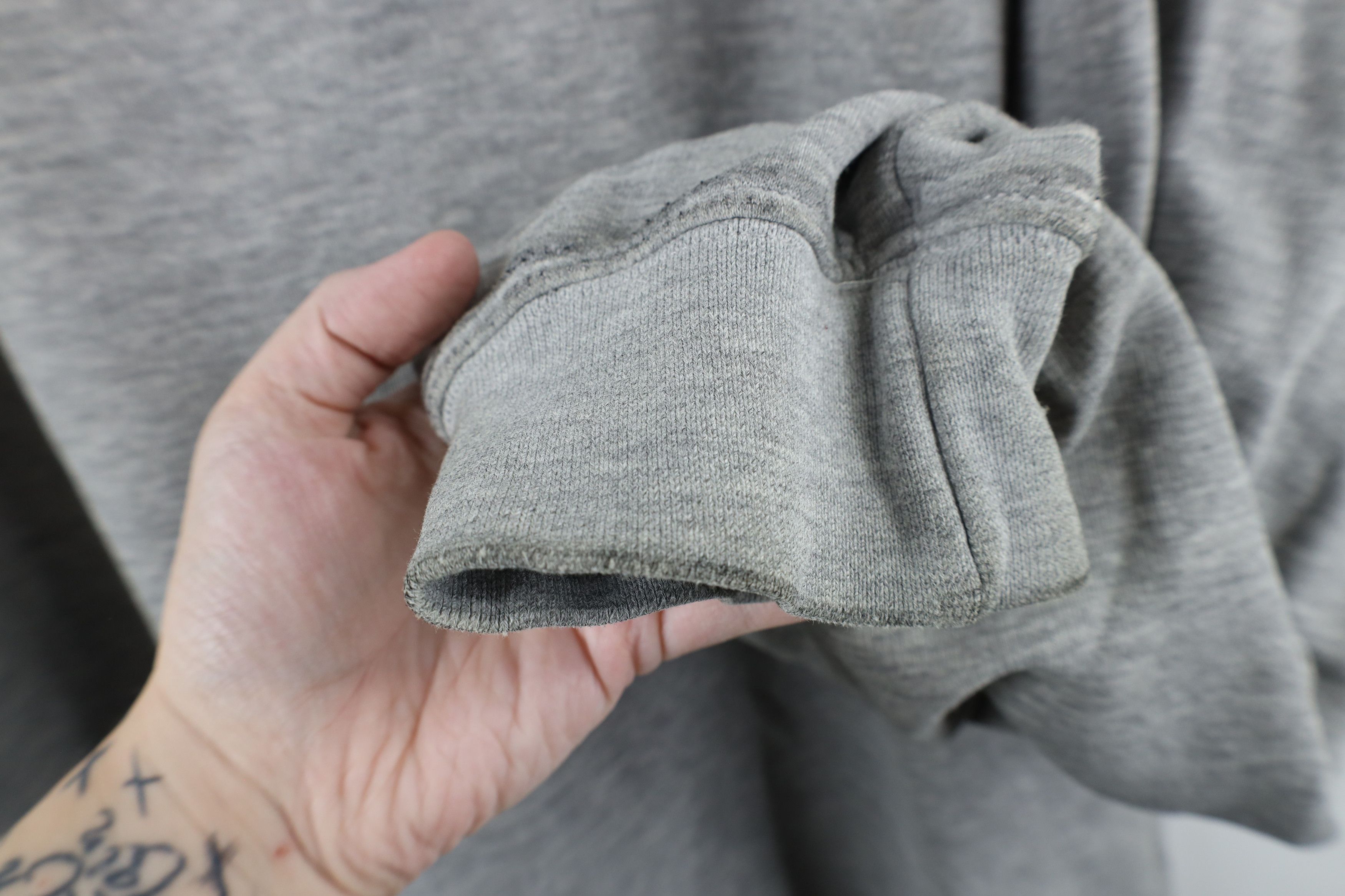 Nike × Vintage Vintage Nike Scott Mini Swoosh Crewneck Sweatshirt Gray Size US XXL / EU 58 / 5 - 8 Thumbnail