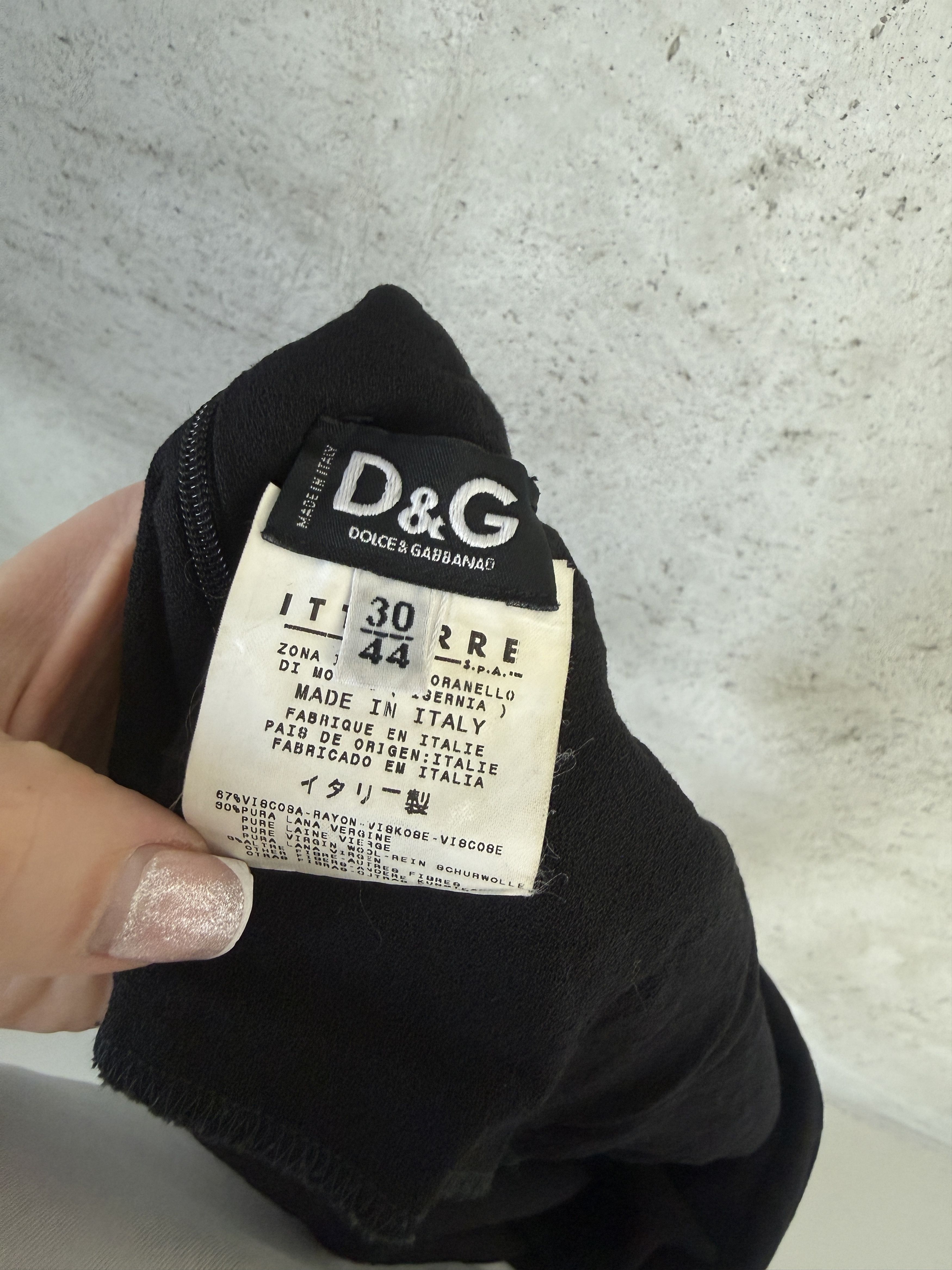 Dolce & Gabbana D&G Dolce & Gabbana mini viscose wool mini dress Size M / US 6-8 / IT 42-44 - 4 Thumbnail