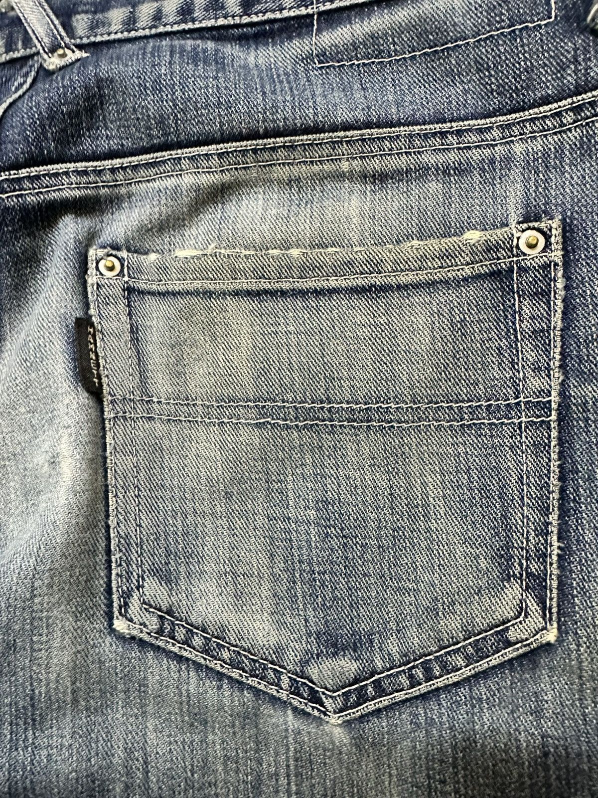 Katharine Hamnett London Vintage Hamnett Selvedge Faded Grunge Distressed Denim Size US 33 - 7 Thumbnail