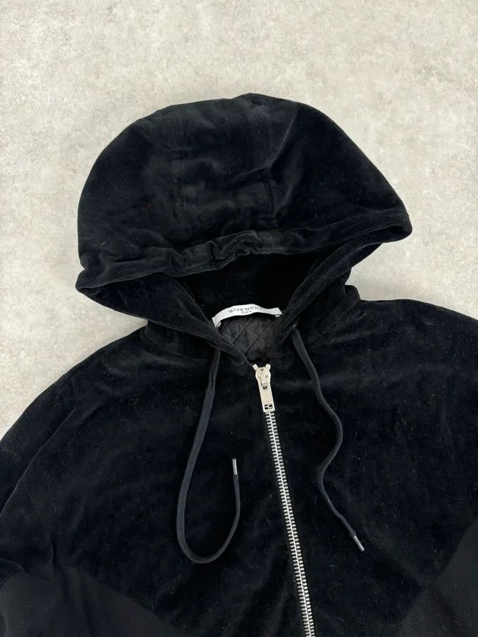 Givenchy 2010s Givenchy Black Premium Velvet Hybrid Hooded Jacket Size US M / EU 48-50 / 2 - 4 Thumbnail