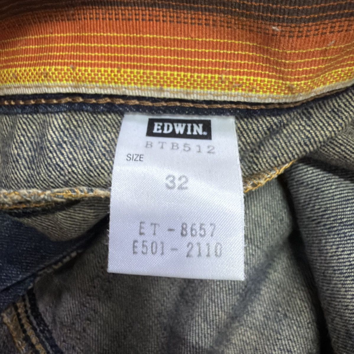 Edwin Vintage Edwin Blue Trip 512 Bush Pocket Mud Wash Jeans Size US 32 / EU 48 - 12 Thumbnail