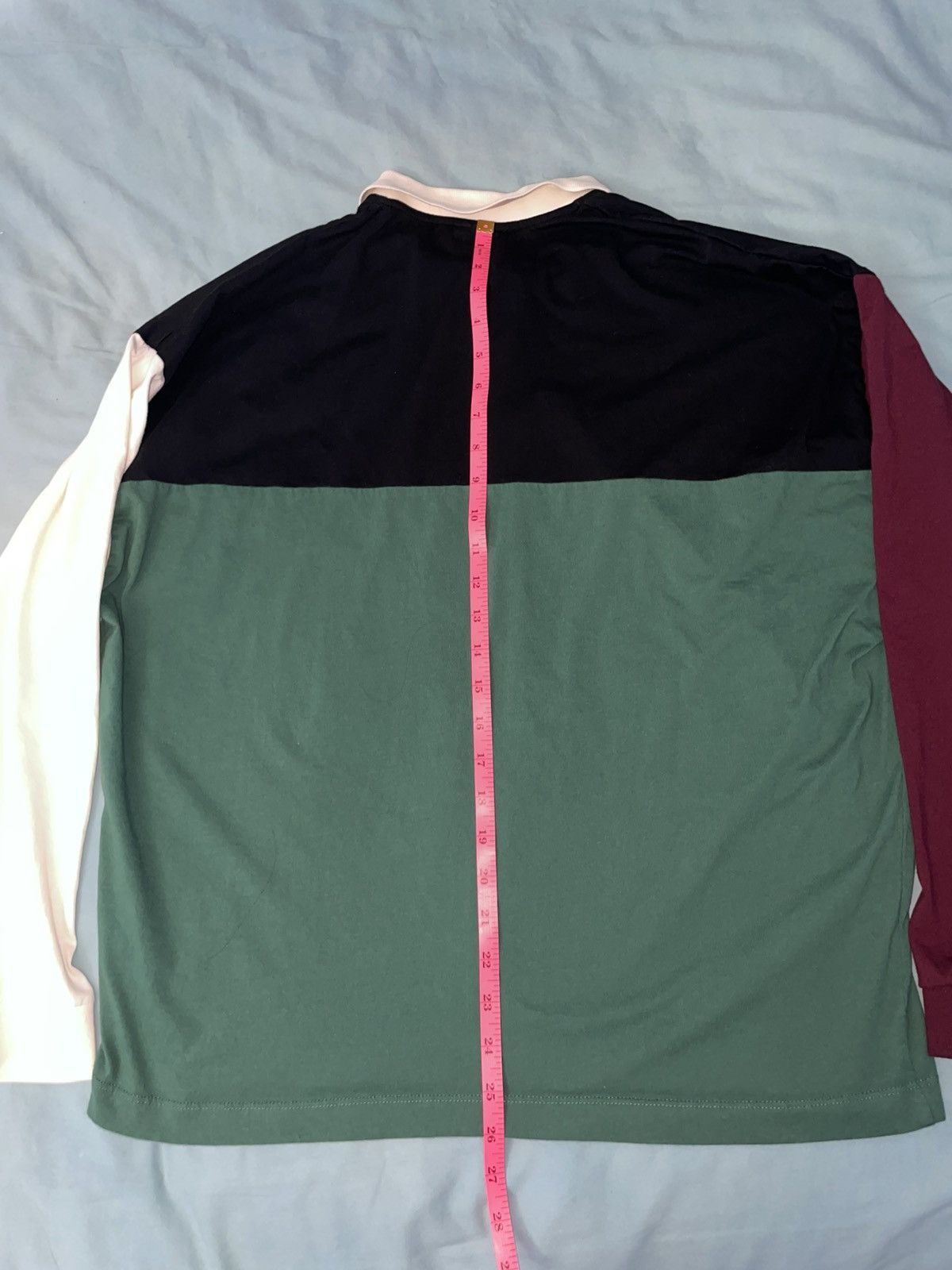 Asos ASOS Long Sleeve Color Block Polo – Size M Size US S / EU 44-46 / 1 - 6 Thumbnail