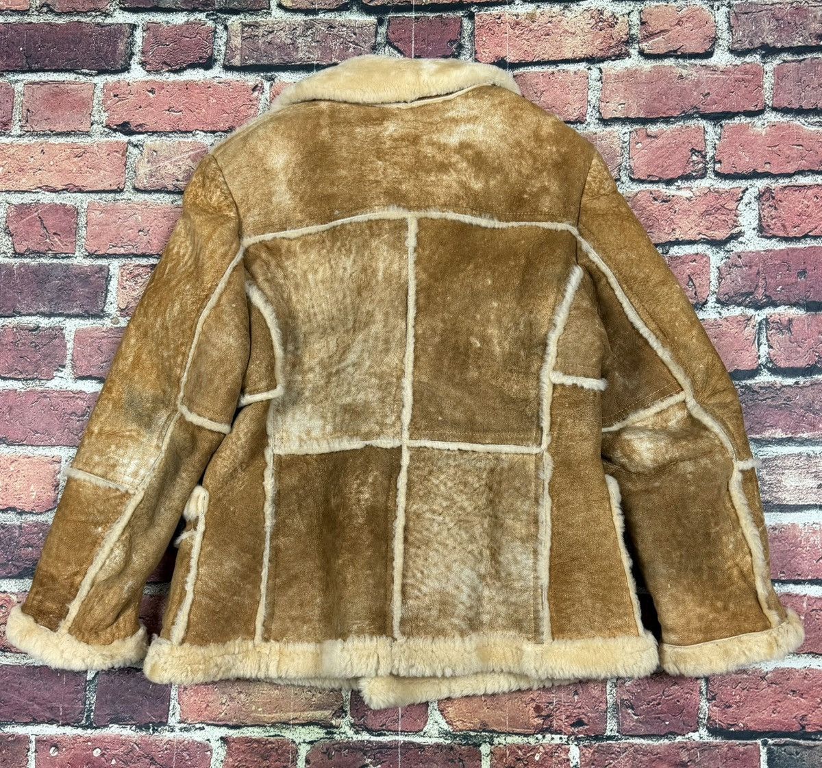 Sears Shearling Sheepskin Rancher Coat Lamb Skin Leather Marlboro Size US L / EU 52-54 / 3 - 2 Thumbnail