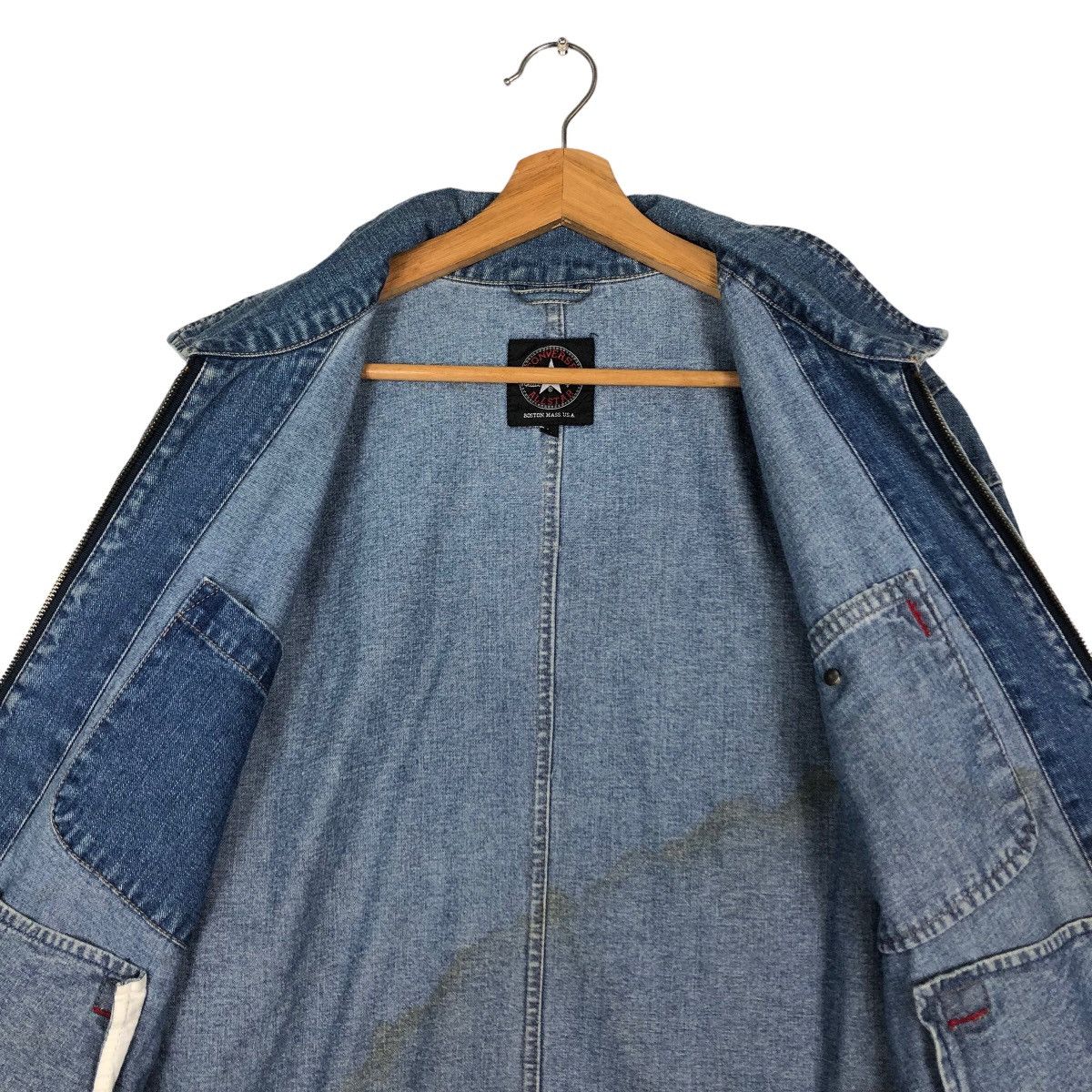Japanese Brand 🔥Vintage Denim Chore Jacket Converse All Star USA Size US L / EU 52-54 / 3 - 14 Thumbnail