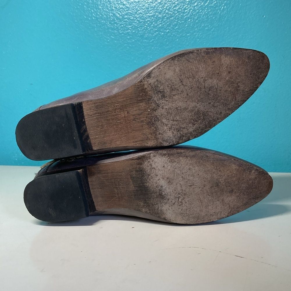 Bed Stu Bed-Stu Ravine Genuine Unique Imperfect Size 8 Gray Leather Booties Bench Made Size US 8 / IT 38 - 14 Thumbnail