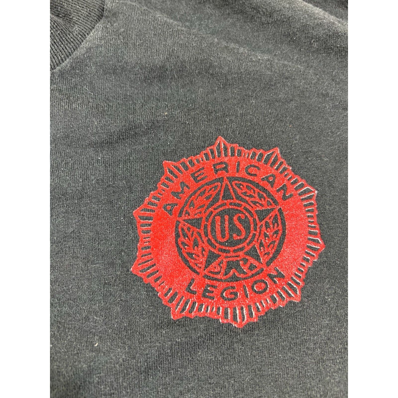 Vintage VINTAGE American Legion Black T Shirt 90s Graphic Print Poppy Run 1997 Large Mens T-Shirt Size US L / EU 52-54 / 3 - 3 Thumbnail