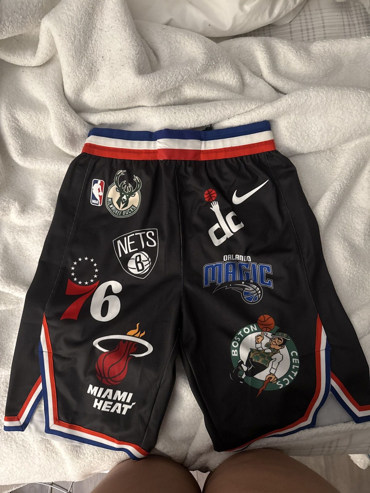 NBA Nike Supreme Supreme x NBA shorts Grailed