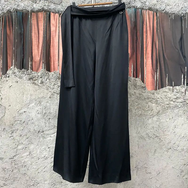 Chanel Black Silk Casual Pants for Women 0089