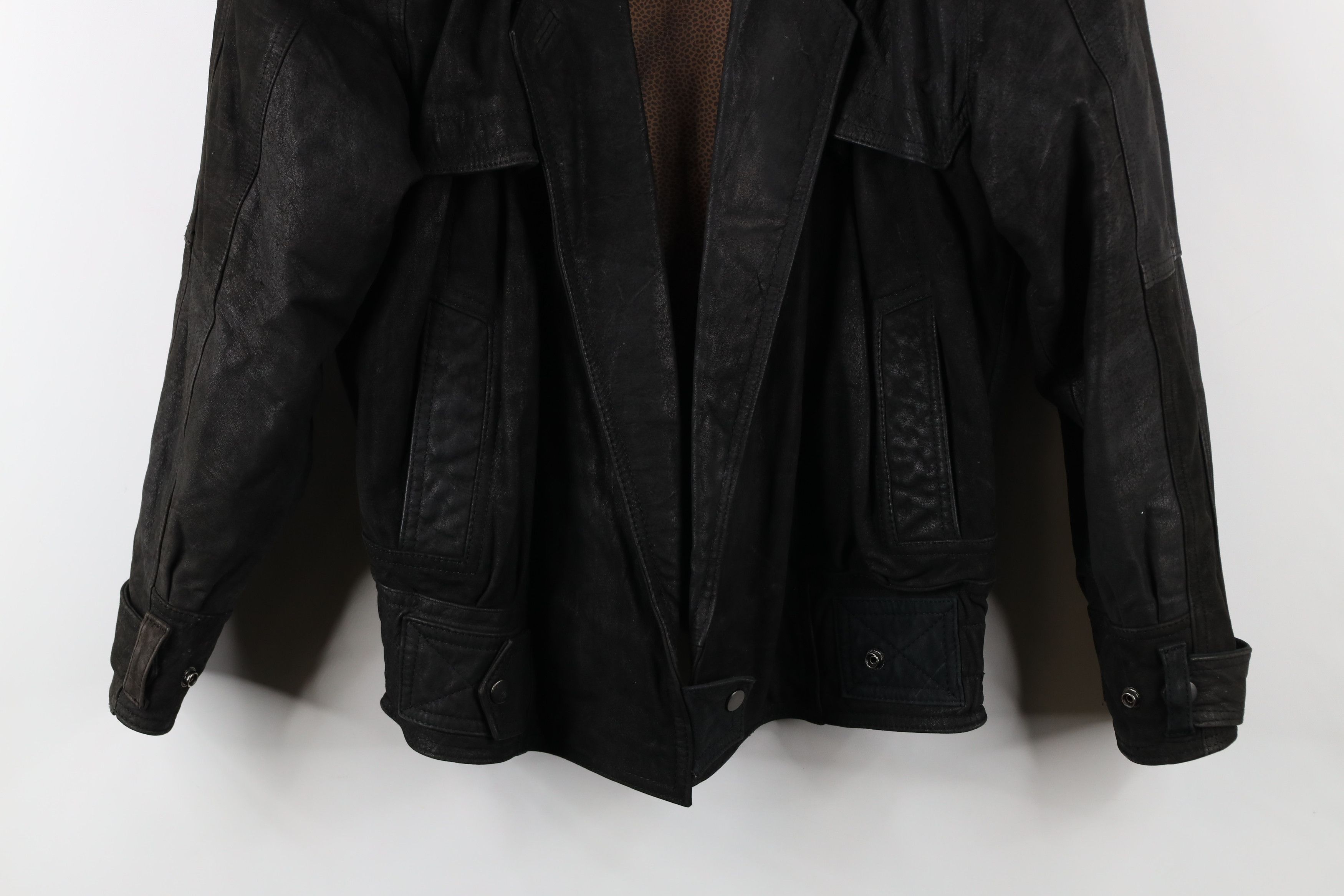 Vintage Vintage 90s Streetwear One Button Suede Leather Jacket Size S / US 4 / IT 40 - 3 Thumbnail