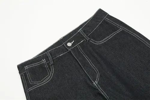 Japanese Brand × Jean American high street leopard print cuffed jeans for men Size US 32 / EU 48 - 3 Thumbnail
