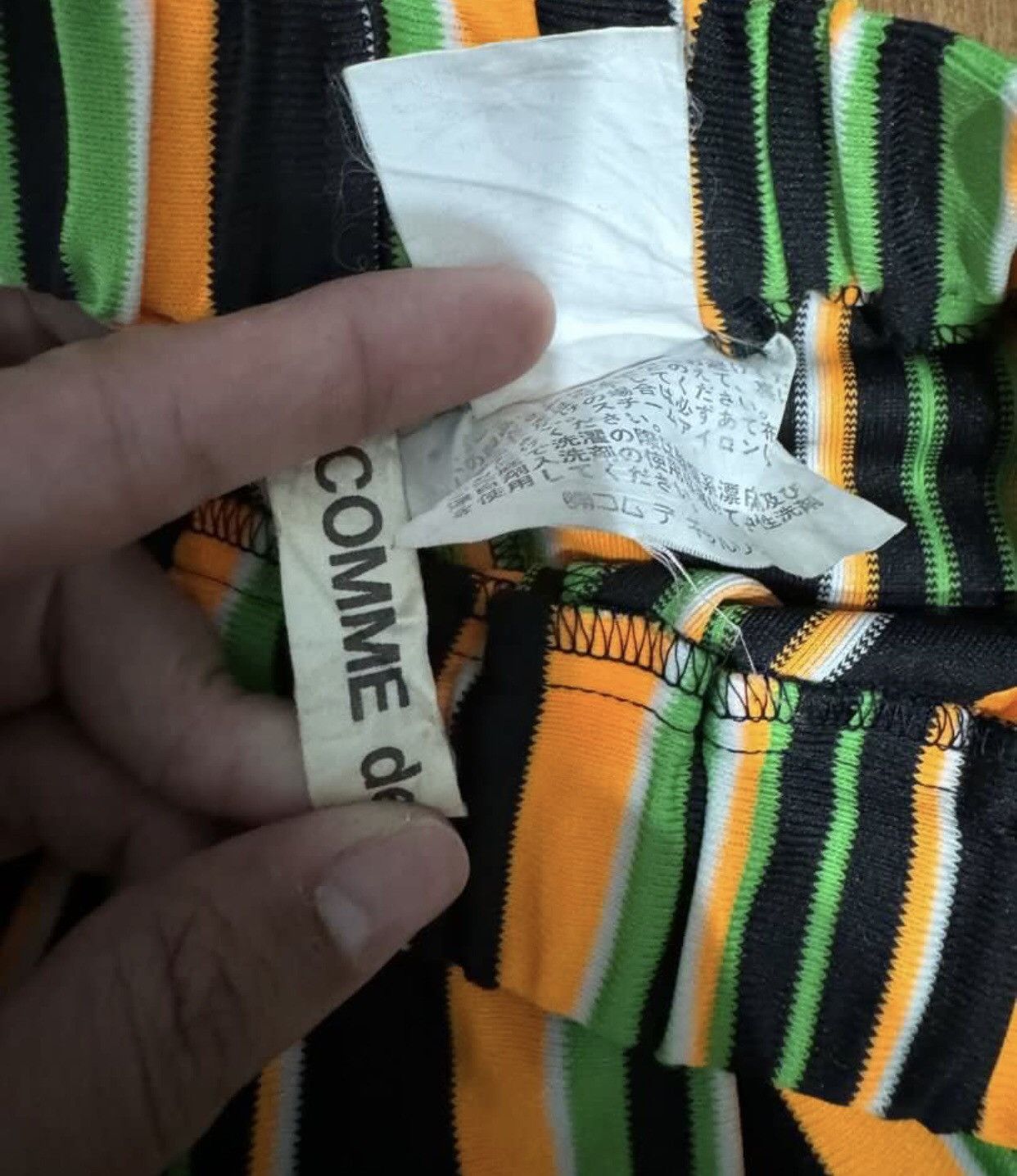 Comme des Garcons 🔥Vtg 80’s Comme des Garcons Stripes Asymmetrical Skirt Size S / US 4 / IT 40 - 5 Thumbnail