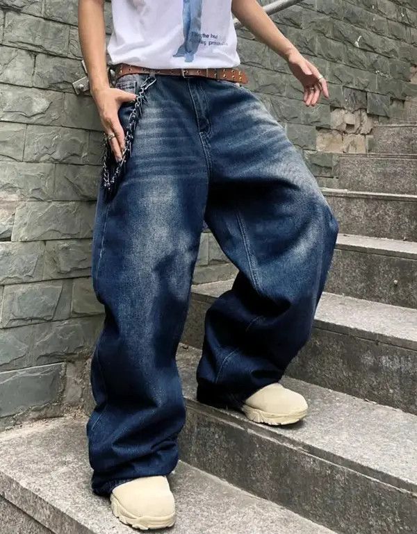 Japanese Brand Honjoh x Fujii Solid Color Simple Style Baggy Jeans Daily sh Size US 35 - 5 Thumbnail