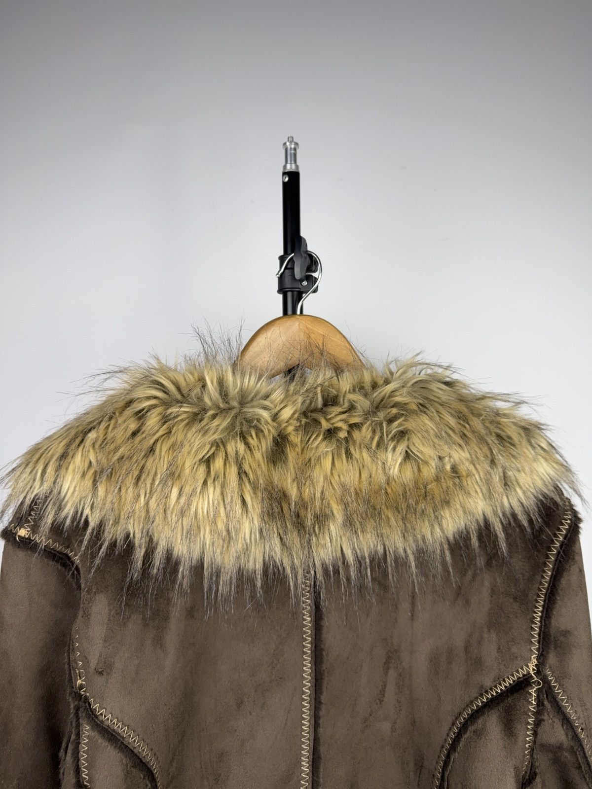Japanese Brand 00s Y2K Missy Faux Fur Shearling Jacket IfSixWasNine Style Size XL / US 12-14 / IT 48-50 - 11 Thumbnail